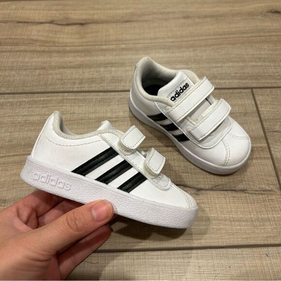 adidas Other - Adidas Grand 2.0 Court Black & White Baby Toddler Sneaker Shoes 5
